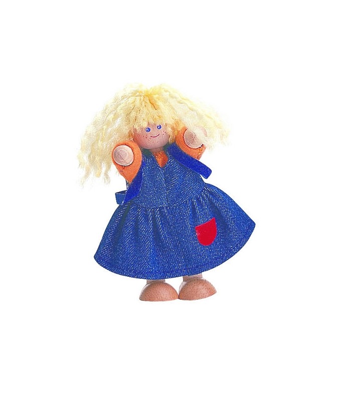 عروسک و خانه عروسک-دختر چوبی Plan toys -فروشگاه کودکو