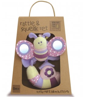 ست آویز صدادار پروانه تپل و حلزون آرام برند Little bird told me