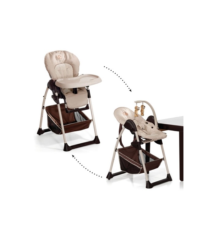 صندلی غذای کودک و نوزاد-صندلی غذای کودک مدل Sit'N Relax Zoo Brown برند Hauck-فروشگاه کودکو