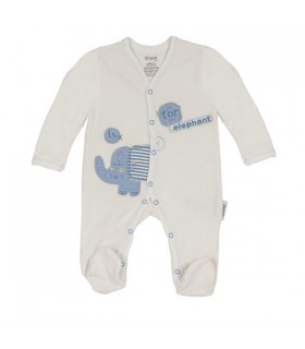 سرهمی جوراب دار طرح فیل آبی برند Organix