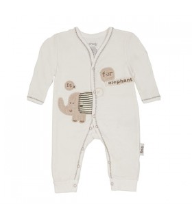 سرهمی بدون جوراب طرح فیل کرم برند Organix