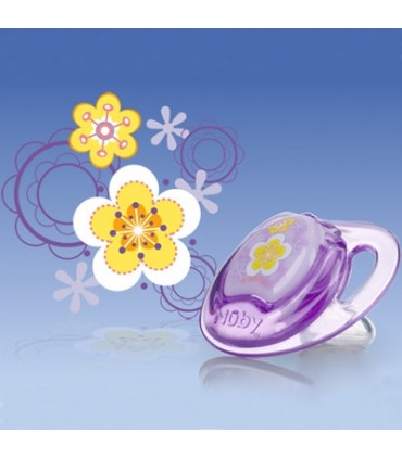 پستانک سيليكون رنگي Nuby