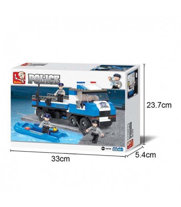 اسباب بازی ساختنی مدل پلیس دریایی برند Sluban