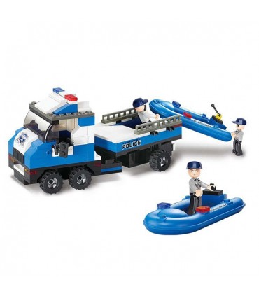 اسباب بازی ساختنی مدل پلیس دریایی برند Sluban