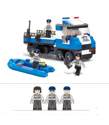 اسباب بازی ساختنی مدل پلیس دریایی برند Sluban
