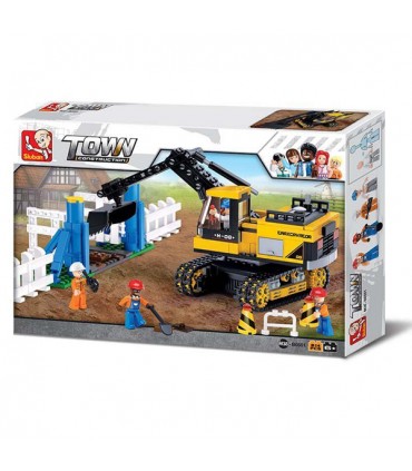 اسباب بازی ساختنی مدل لودر برند Sluban