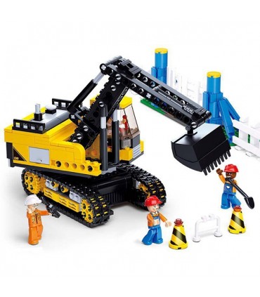 اسباب بازی ساختنی مدل لودر برند Sluban