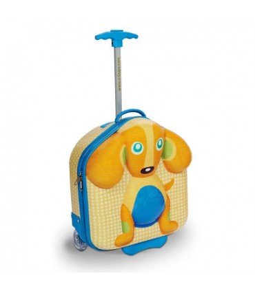 کیف چمدانی چرخدار طرح سگ برند Oops