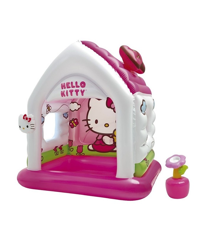 خانه بازی و میز و صندلی فضای باز کودک-کلبه بازی طرح Hello Kitty برند Intex-فروشگاه کودکو