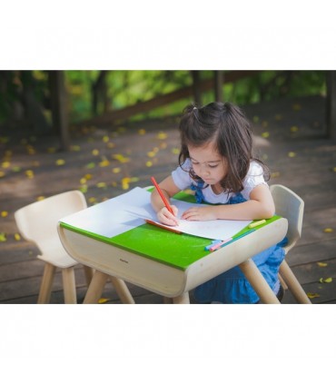 میز چوبی سبز برند Plan Toys