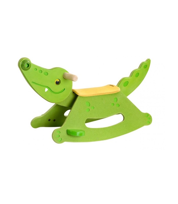 راکر کودک-راکر چوبی طرح کروکودیل برند Plan toys-فروشگاه کودکو