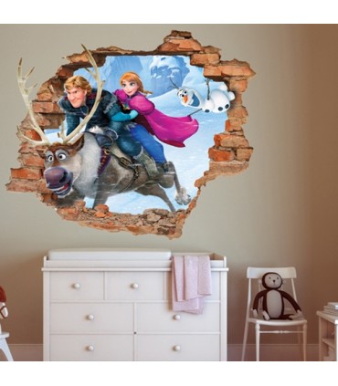 استیکر دیواری با طرح فروزن 1 Zhivar