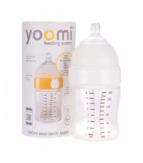 شیشه شیر 240 میل برند Yoomi + گرم کننده شیشه شیر به عنوان هدیه