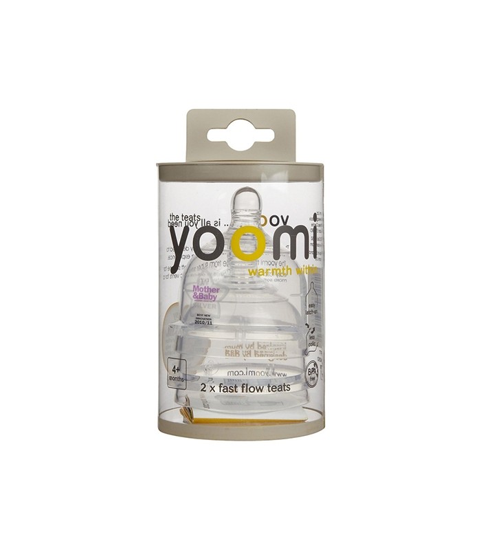 شیشه شیر نوزاد-ست 2 عددی سرشیشه با جریان سریع برند Yoomi-فروشگاه کودکو