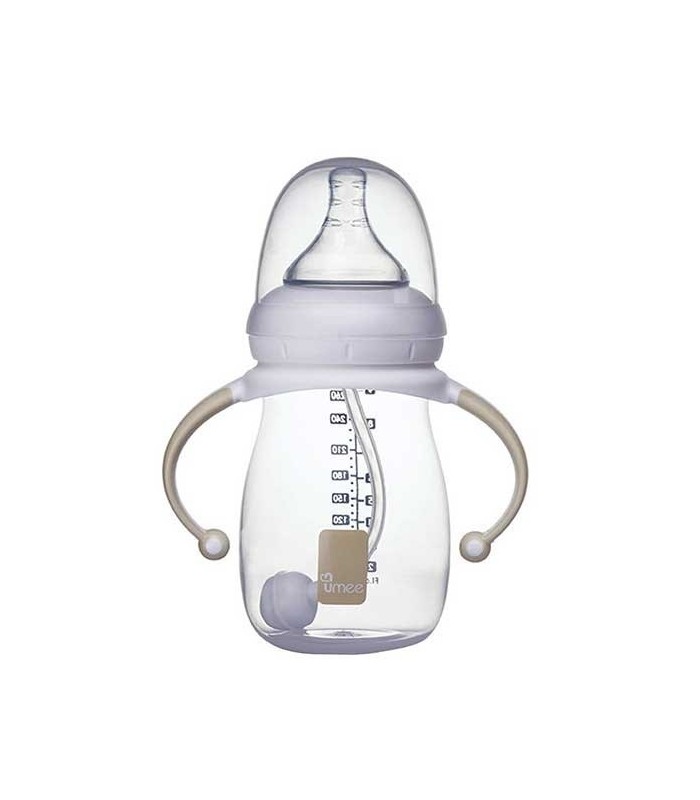 شیشه شیر نوزاد-شیشه شیر طلقی ضد نفخ 260 میل برند Umee-فروشگاه کودکو