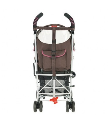 کالسکه چهار چرخ مدل Quest رنگ طوسی صورتی برند Maclaren