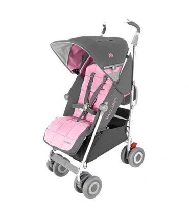 کالسکه چهار چرخ مدل XLR رنگ طوسی صورتی برند Maclaren