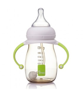 شیشه شیر طلقی ضد نفخ (با عایق حرارتی) 260 میل برند Umee