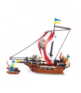 اسباب بازی ساختنی کشتی دزدان دریایی اسلوبان Sluban Pirate Ship
