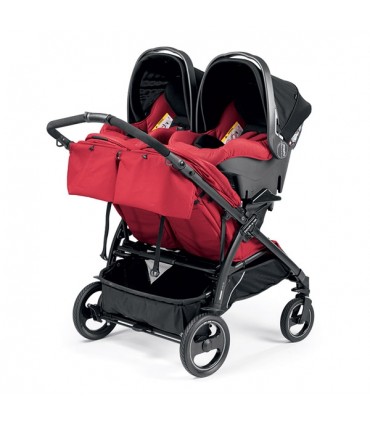 کالسکه دوقلو رنگ قرمز پگ پرگو Peg Perego Book For Two