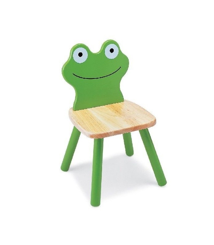 میز و صندلی و مبل کودک-صندلی بچگانه چوبی پین تویز طرح قورباغه Pintoys Animal Design Chairs-فروشگاه کودکو