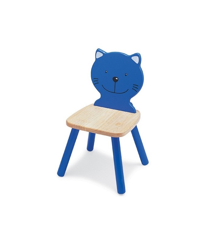 میز و صندلی و مبل کودک-صندلی بچگانه چوبی پین تویز طرح گربه Pintoys Animal Design Chairs-فروشگاه کودکو