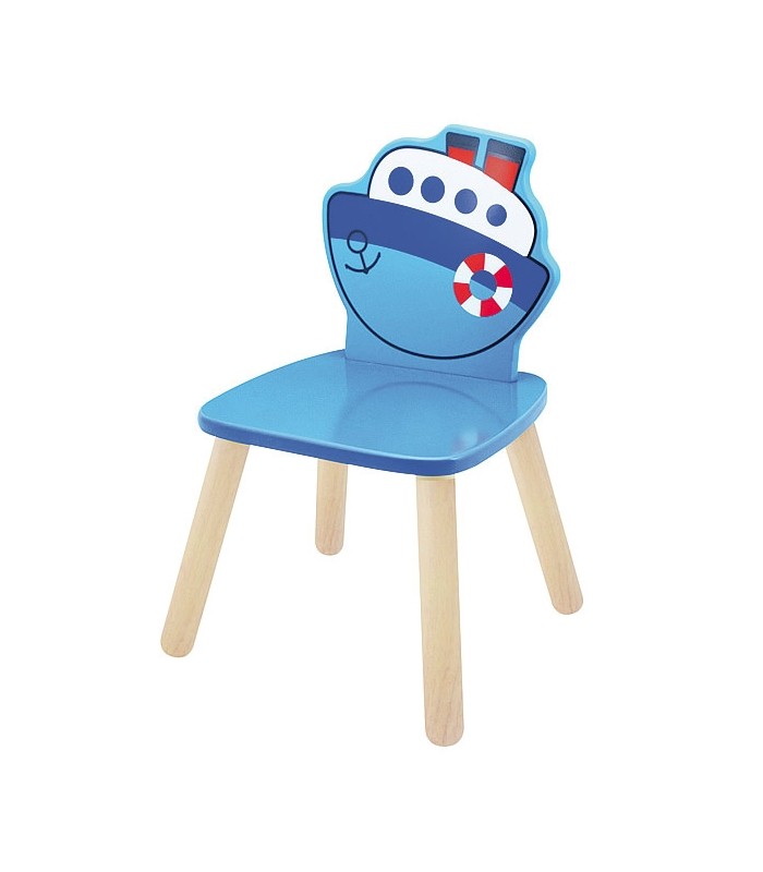 میز و صندلی و مبل کودک-صندلی بچگانه چوبی طرح کشتی پین تویز Pintoys Chair-فروشگاه کودکو