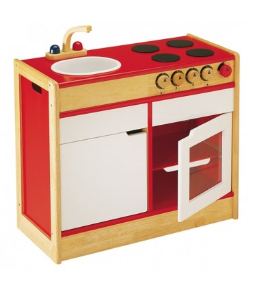 گاز و سینک چوبی پین تویز Pintoys Sink and Stove