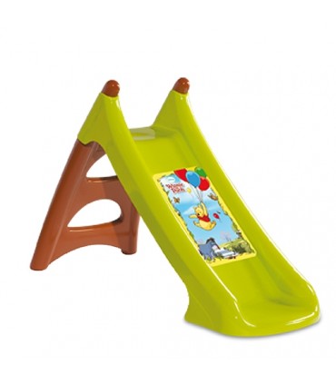 سرسره سبز و قھوه اي جداشدنی90cm باقابليت اتصال شلنگ Smoby POOH