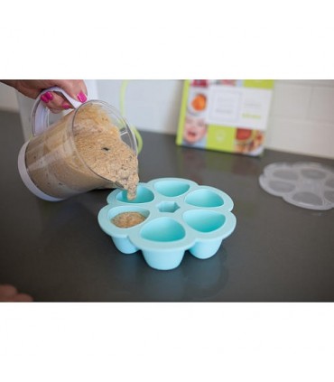 محفظه غذا 6 وعده ای ب آ با Béaba Multiportions™ 3oz Silicone Tray