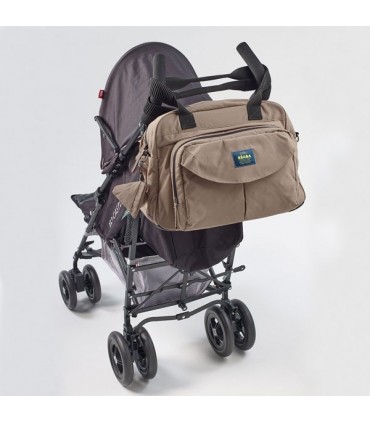 ساک لوازم مدل ژنو 2 ب آ با رنگ خاکی Beaba Ge Changing bag Genève 2