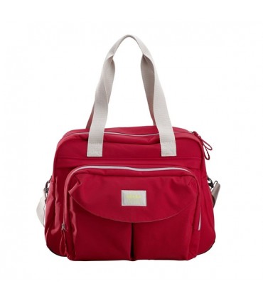 ساک لوازم مدل ژنو 2 ب آ با رنگ قرمز Beaba Ge Changing bag Genève 2