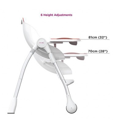 صندلی غذای کودک اوریبل رنگ نارنجی Oribel Cocoon High Chair Orange