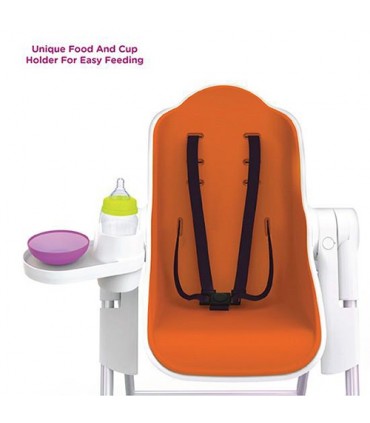 صندلی غذای کودک اوریبل رنگ نارنجی Oribel Cocoon High Chair Orange