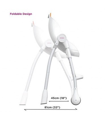 صندلی غذای کودک اوریبل رنگ نارنجی Oribel Cocoon High Chair Orange