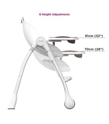 صندلی غذای کودک اوریبل رنگ طوسی Oribel Cocoon High Chair Slate