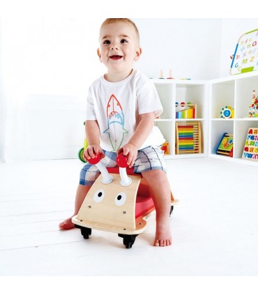چهار چرخ کفشدوزک چوبی هیپ Hape Ladybug