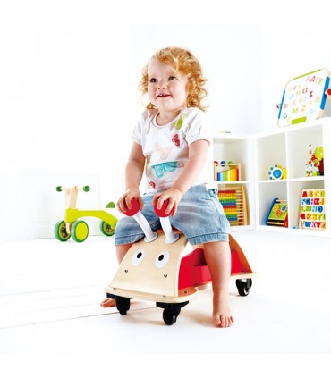 چهار چرخ کفشدوزک چوبی هیپ Hape Ladybug