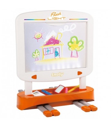 تخته وایت برد سه بعدی اسموبی Smoby Easel with Luminescent Effect