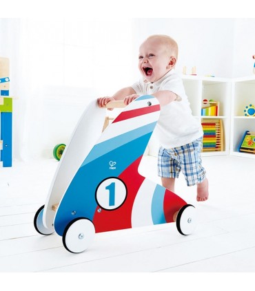 واکر مسابقه ای چوبی هپه Hape Racing Stripes Push and Pull Walker