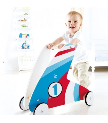واکر مسابقه ای چوبی هپه Hape Racing Stripes Push and Pull Walker