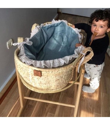 گهواره ي حصيري دست بافت