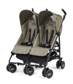 کالسکه دوقلو رنگ بژ پگ پرگو Peg Perego Pliko Mini Twin