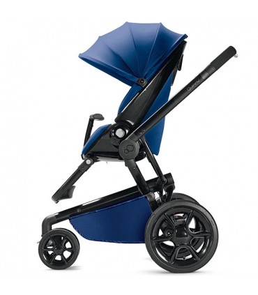 کالسکه کویینی مود رنگ آبی با فریم مشکی Quinny moodd Blue