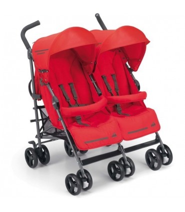 کالسکه دوقلوی عصایی برند کم Cam Twin Flip Red