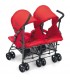 کالسکه دوقلوی عصایی برند کم Cam Twin Flip Red
