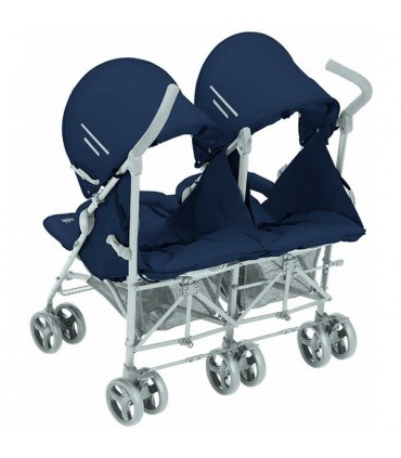 کالسکه دوقلوی عصایی برند کم Cam Twin Flip Blue