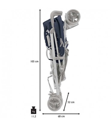 کالسکه دوقلوی عصایی برند کم Cam Twin Flip Blue