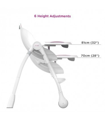 صندلی غذای کودک اوریبل رنگ صورتی Oribel Cocoon High Chair Rose Meringue