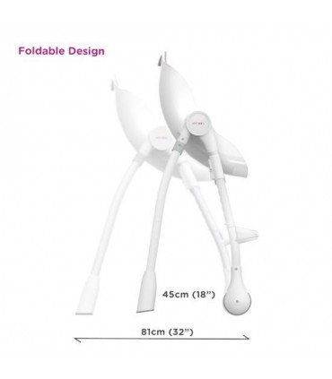 صندلی غذای کودک اوریبل رنگ صورتی Oribel Cocoon High Chair Rose Meringue